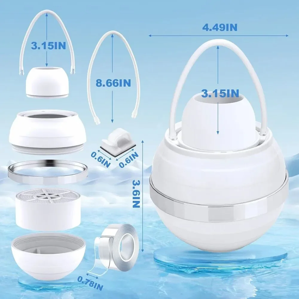 Bath Filter for Tub - Bathtub Water Filter for Softer Skin & Hair, 8 Stages